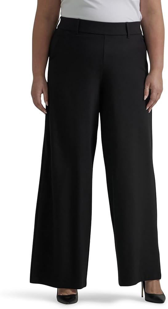 Lee Women's Plus Size Ultra Lux Comfort Any Wear Wide Leg Pant