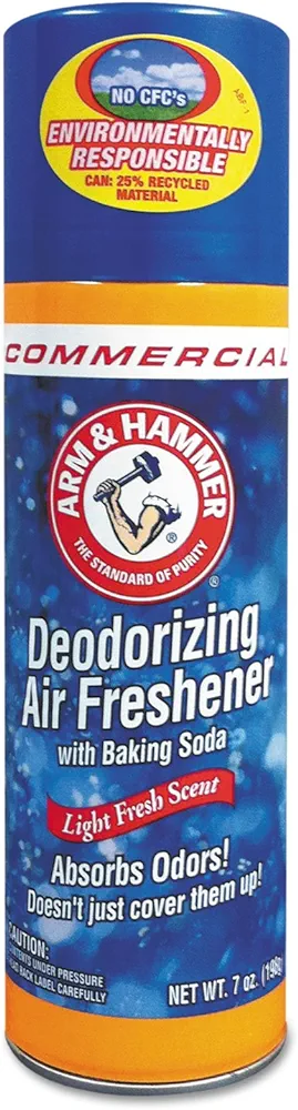 Arm & Hammer 3320094170CT Baking Soda Air Freshener, Aerosol, Light Fresh, 7 oz