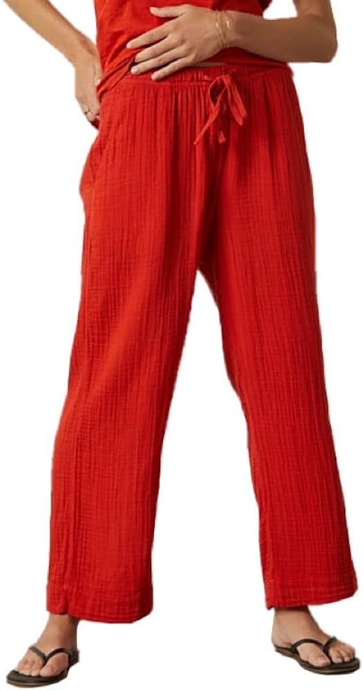 Velvet by Graham & Spencer Women's Franny Cotton Gauze Straight Leg Pant