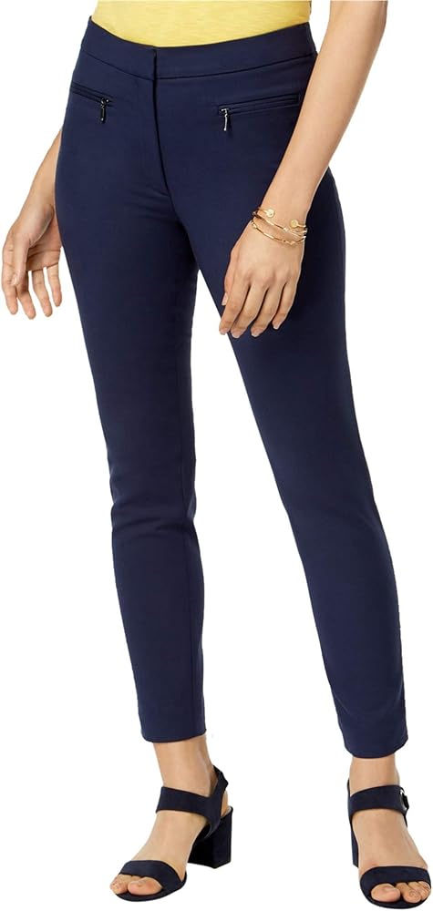 Maison Jules Womens Ankle Chino Skinny Pants