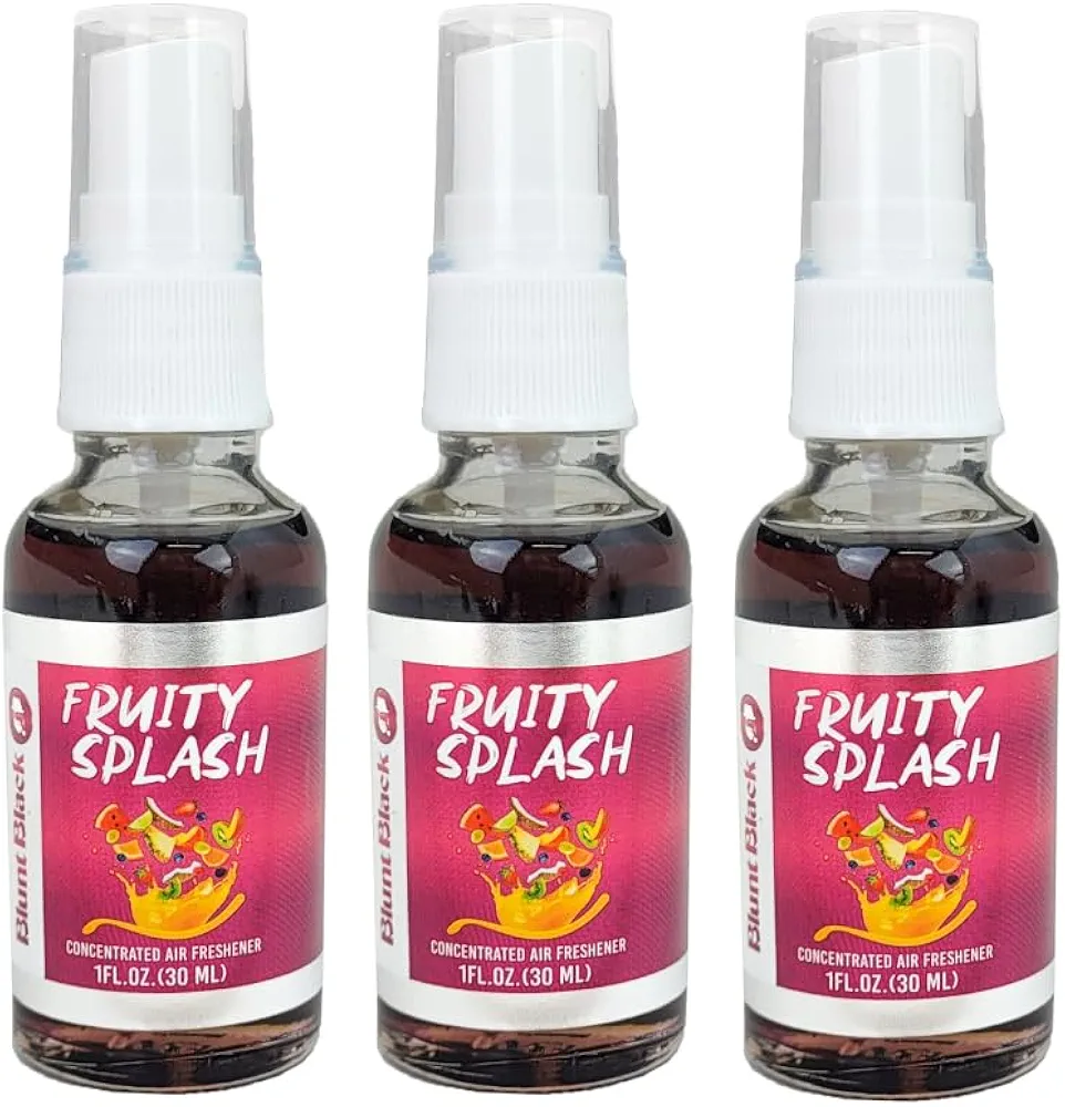 Concentrated Air Freshener Spray 1 oz. Glass Bottle - Fruity Splash Scent 3-Pack