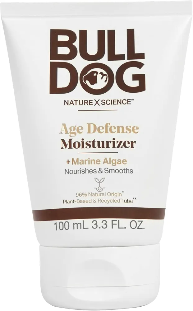 BULLDOG Mens Skincare and Grooming Face Moisturizer Age Defense, 3.3 Fluid Ounce