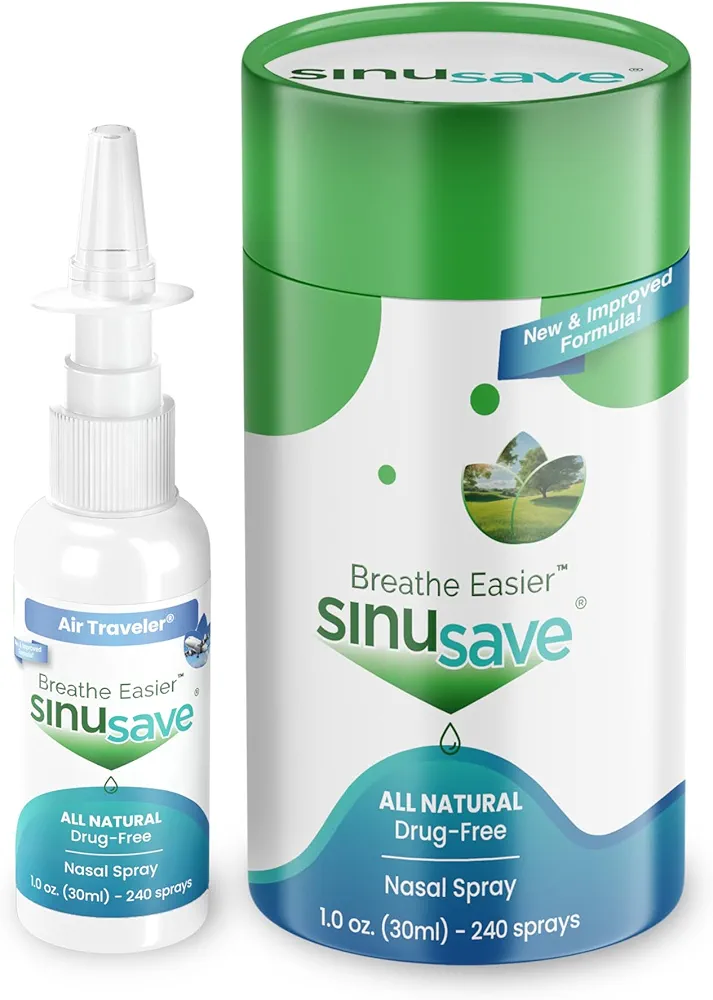 Air Traveler/All-Natural, Drug Free, Nasal Wash & Allergy Spray/Sinus Spray for Fast Relief from Nasal Congestion - 1 oz