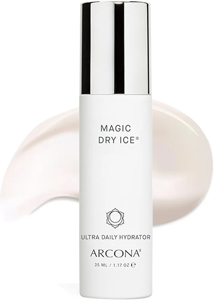 ARCONA Magic Dry Ice - Ultra Hydrating Face Moisturizer - Squalane, Lipids, Aloe & Olive Fruit - For Dry Skin, Sensitive Skin & Redness Relief, 1.17 oz. Vegan, Cruelty Free, Made In The USA