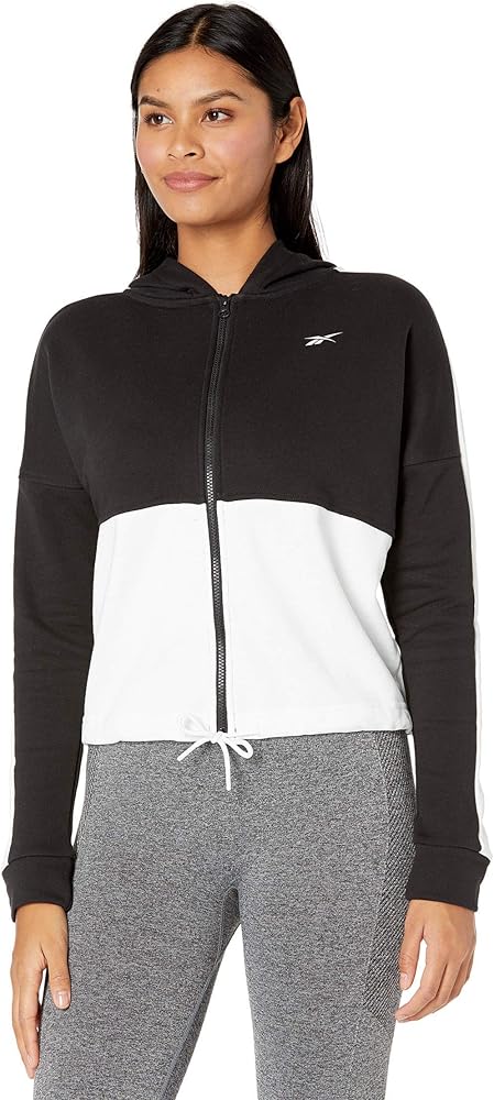 Reebok Women's Training Essentials Linear Logo Full Zip Hoodie