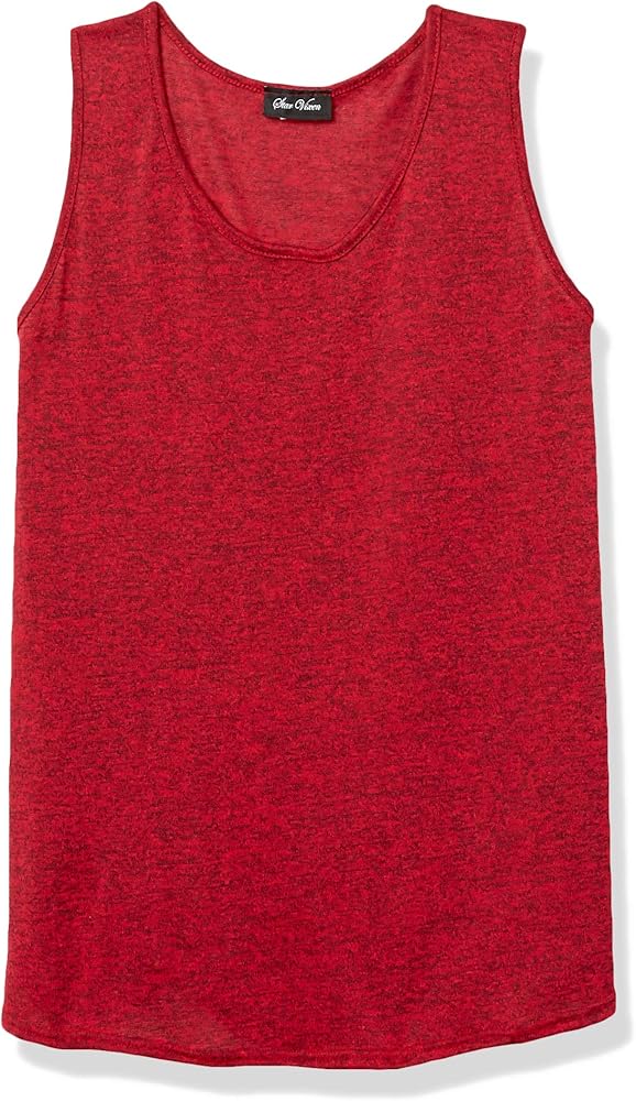 Star Vixen Women's Petite Sleeveless U-Neck Easy Fit Pullover Sweater Knit Top