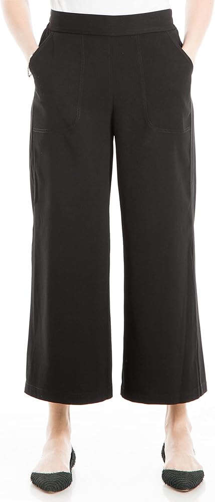 Max Studio Women's Soft Twill Wide Leg Pant