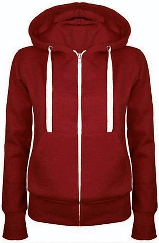 TUNUSKAT Zip Up Hoodies for Women 2023 Fall Fashion Plus Size Hooded Sweatshirt Zipper Lightweight Workout Athletic Jacket