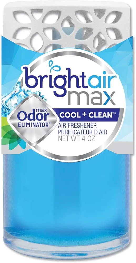 Bright Air Max Cool + Clean Odor Eliminator, Blue, 4 Ounce (Pack of 1) (900439)