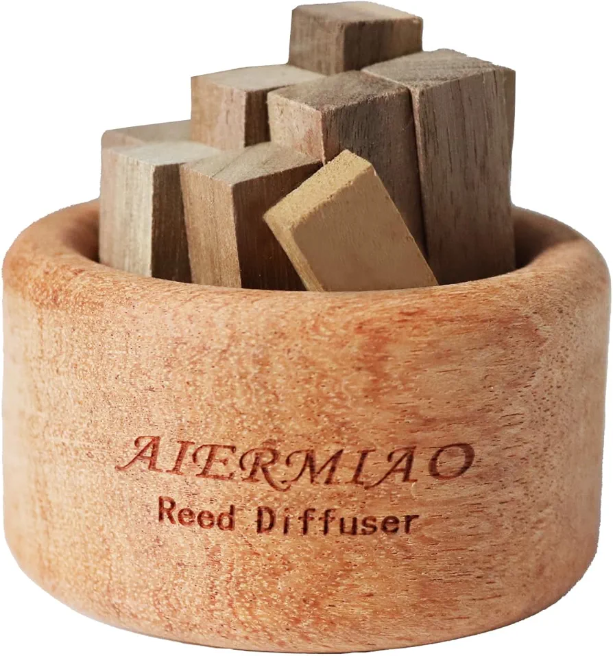 Fragrance Wooden Diffuser Woodpile Essential Oil Diffuser Aromatherapy Fragrant Wood for Car Home Office Decoration (1)