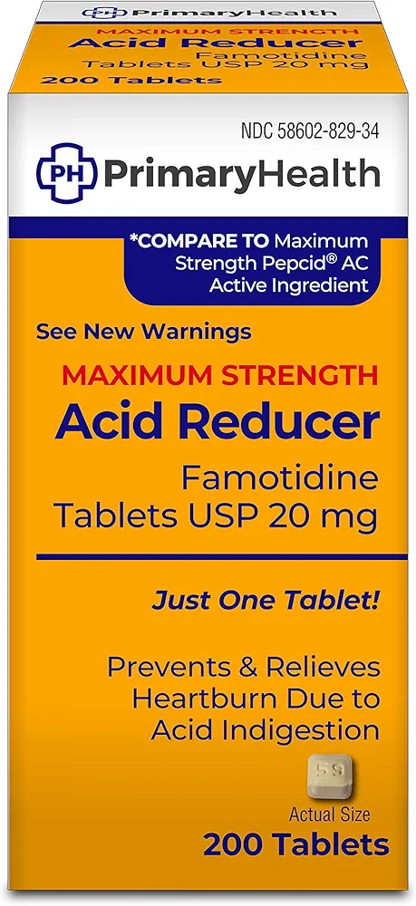 Famotidine, 20mg Tablet, 200 Count, 200 Count, White