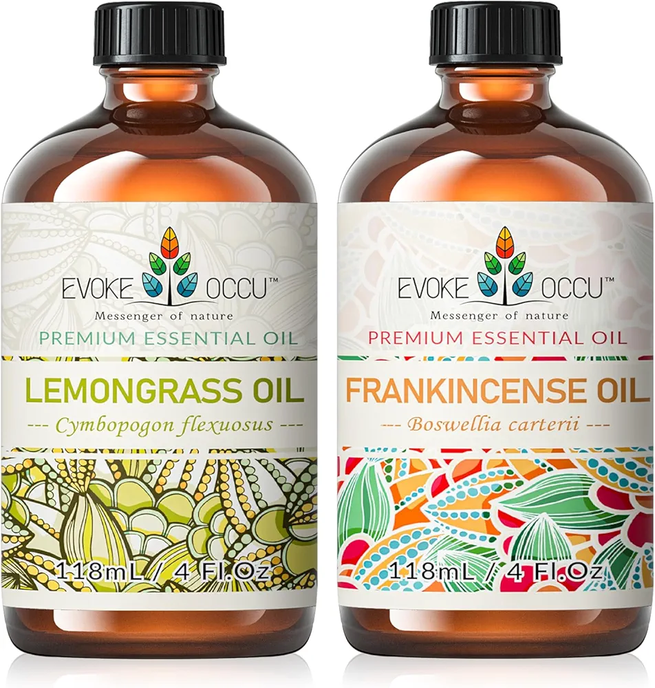 EVOKE OCCU lemongrass Essential Oil and Frankincense Essential Oil - 4 Fl Oz