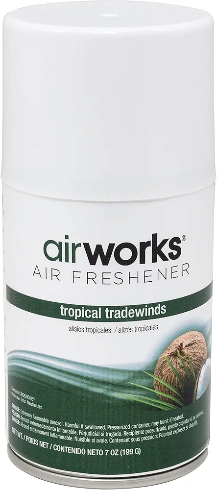 Hospeco Health Gards 07908 Tropical Tradewinds Metered Aerosol Air Freshener, 7 oz Can (Case of 12)