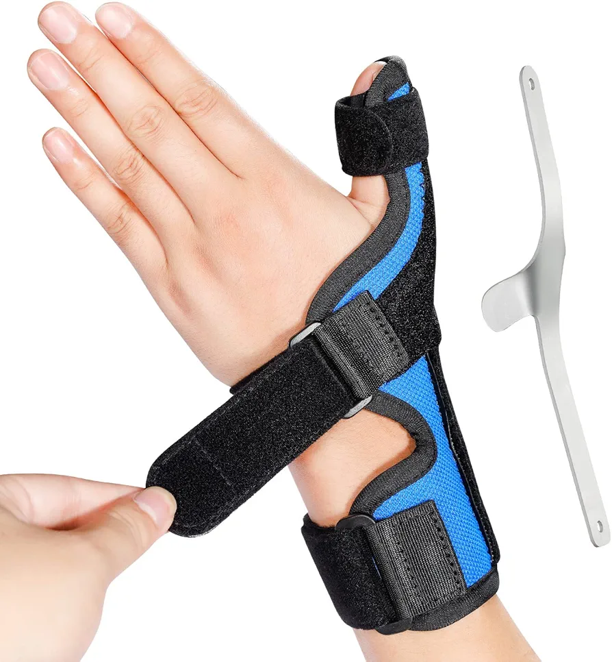 Thumb Spica Splint Brace fit Left & Right Hand, Trigger Thumb and Wrist Support, Thumb Immobiliser for De Quervains Tenosynovitis Tendonitis, Broken Thumb Stabilizer, for Women & Men- S/M