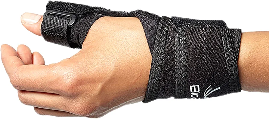 BioSkin™ Thumb Stabilizer Brace - Lightweight, Hypoallergenic Support for Thumb Sprains, De Quervains, Arthritis, and Bursitis Pain - Thumb Spica (Large-XXLarge)