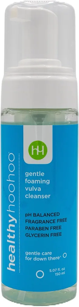 Gentle Foaming Vulva Cleanser, pH-Balanced Vaginal Soap for Women with Natural & Organic Ingredients, Paraben Free, Glycerin Free & Fragrance Free Feminine Wash (5 fl oz)