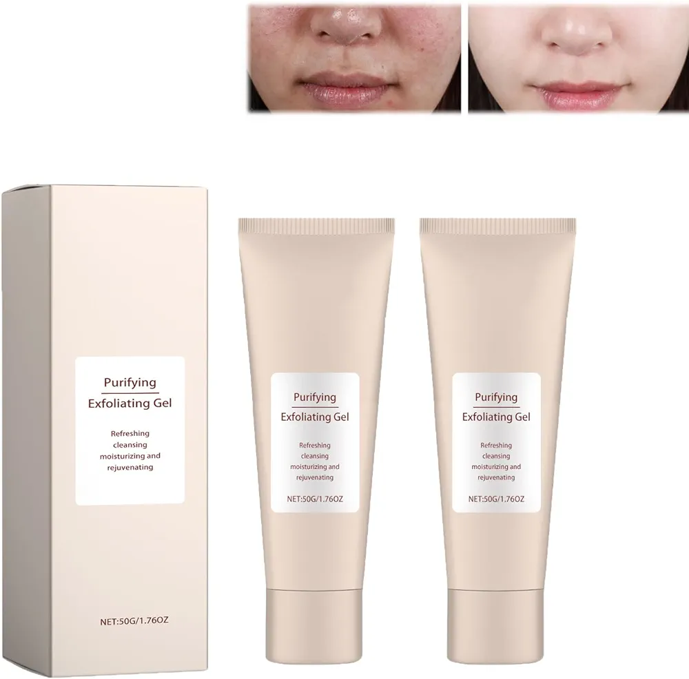 Quarxery Purifying Exfoliating Gel - Quarxery Exfoliating Gel,Quarxery Cream,Quarxery Gel, Face And Body Exfoliating Scrub Gel for All Skin (2 PCS)