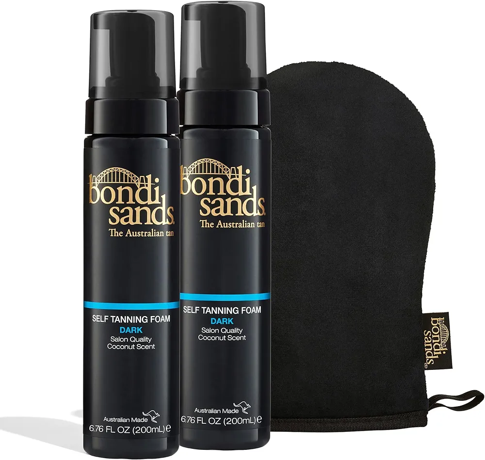 Bondi Sands Self Tanning Foam + Application Mitt | Includes Lightweight Sunless Foam + Reusable Mitt for a Flawless Finish