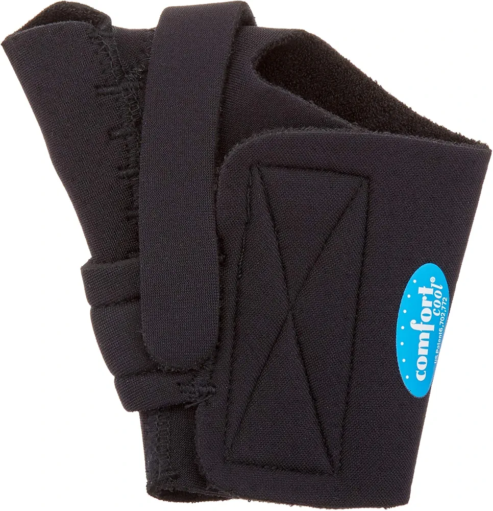 Comfort Cool Thumb CMC Restriction Splint, Provides Direct Support For The Thumb CMC Joint While Allowing Full Finger Function, Right Hand, Medium Plus