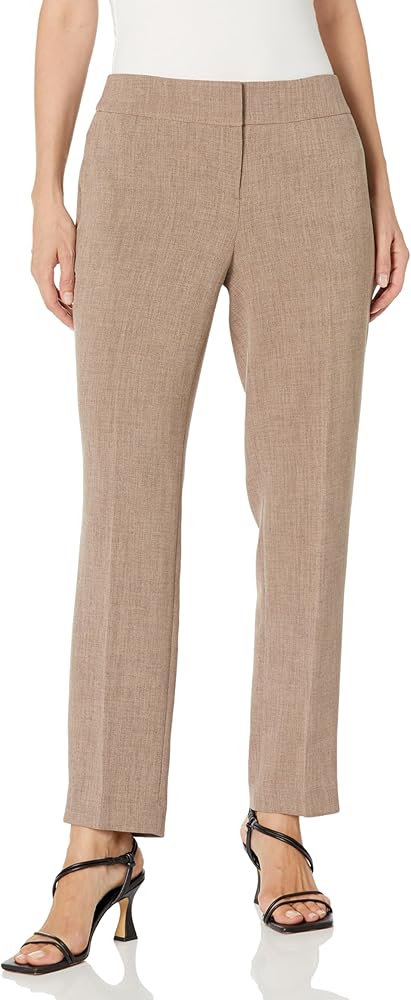 Kasper Women's Pebble Crepe Slim Pant