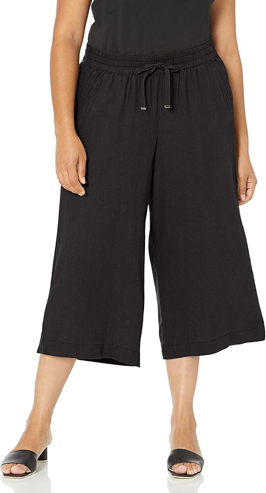 EVANS Women's Avenue Plus Size Wide Leg Crop Pant