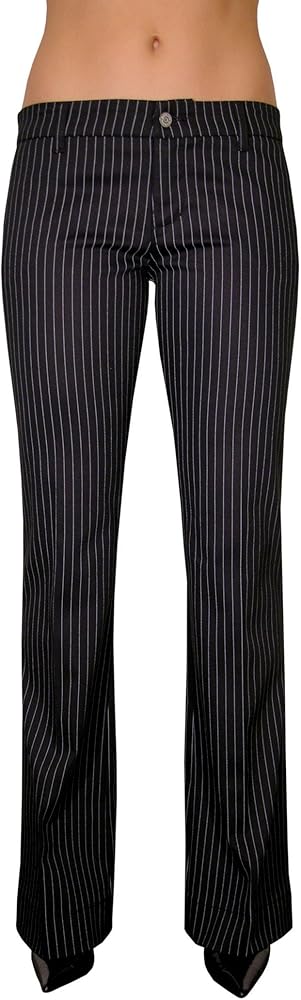 Dickies Juniors Stretch Twill 2-Pocket Printed Pinstripe Pant, Black/Silver, Size 11