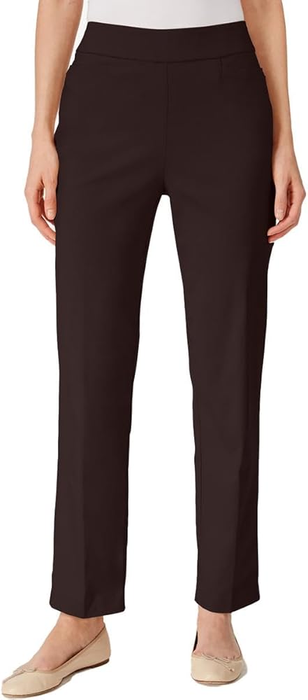 Alfred Dunner Women's Allure Slimming Missy Short Stretch Pants Modern Fit