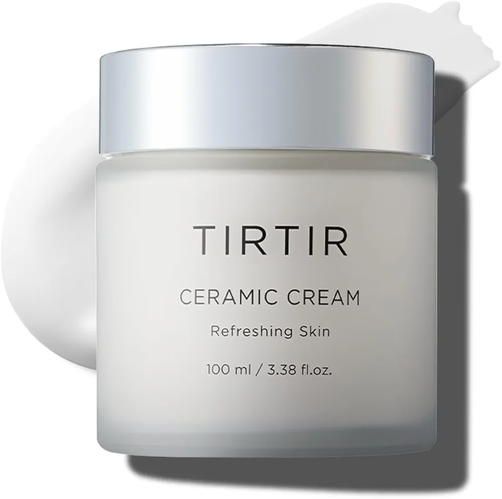 TIRTIR Natural Ceramide Cream | Deep moisturizer for Glass Skin, Polyglutamic acid, Centella Asiatica Extract, Skin barrier, Lightweight, Mild, Nature derived ingredients, Dry skin, Korean skincare