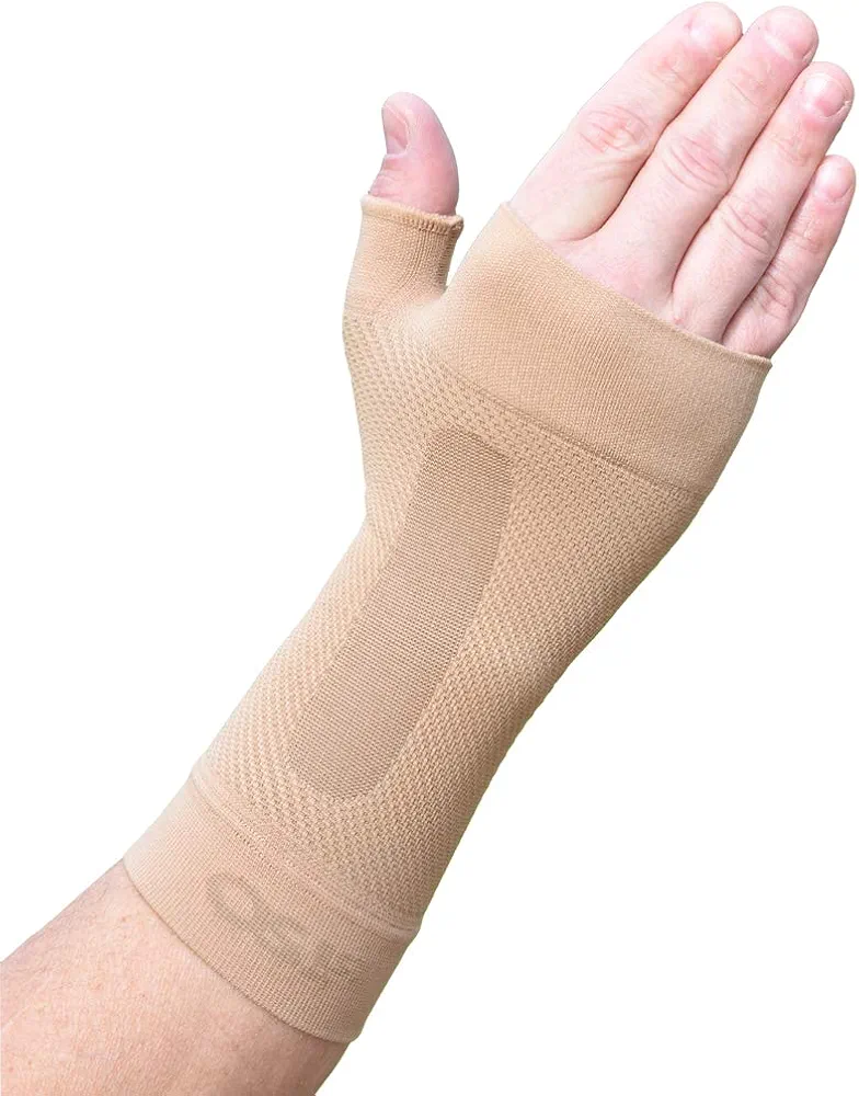 OrthoSleeve Compression Wrist Sleeve/Brace WS6 for Carpal Tunnel Syndrome, wrist pain/strain, fatigue and arthritis