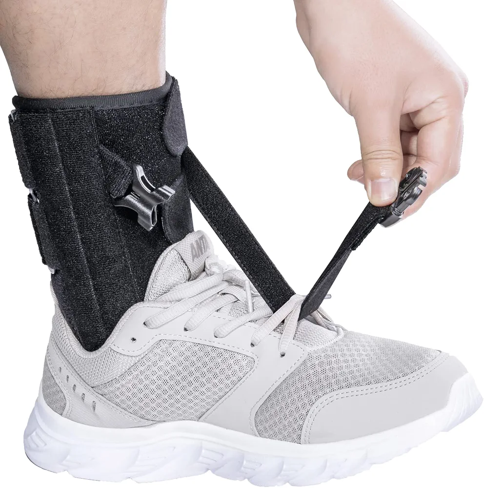 Foot Drop Brace for Walking Lifting Shoes, Drop Foot AFO Brace Help Raise Shoes, Foot Up Splint for Ankle, Improved Walking Gait, Prevent Falls and Injuries, for Left and Right Foot,Fits Women and Men