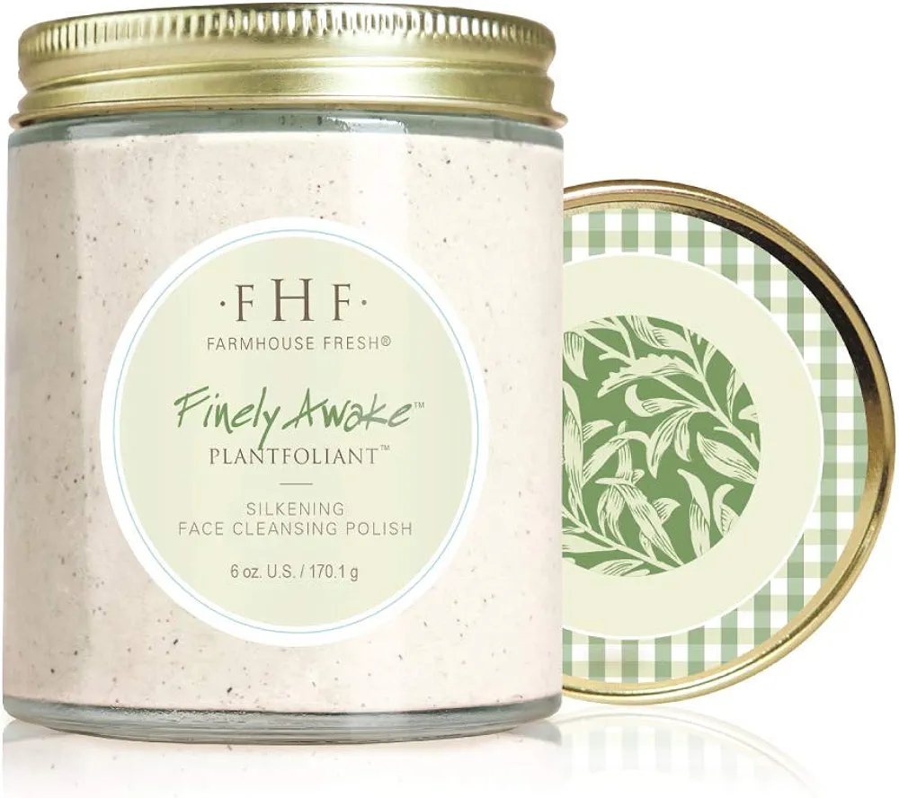 FarmHouse Fresh Finely Awake Plantfoliant Silkening Face Cleansing Polish, 6 oz