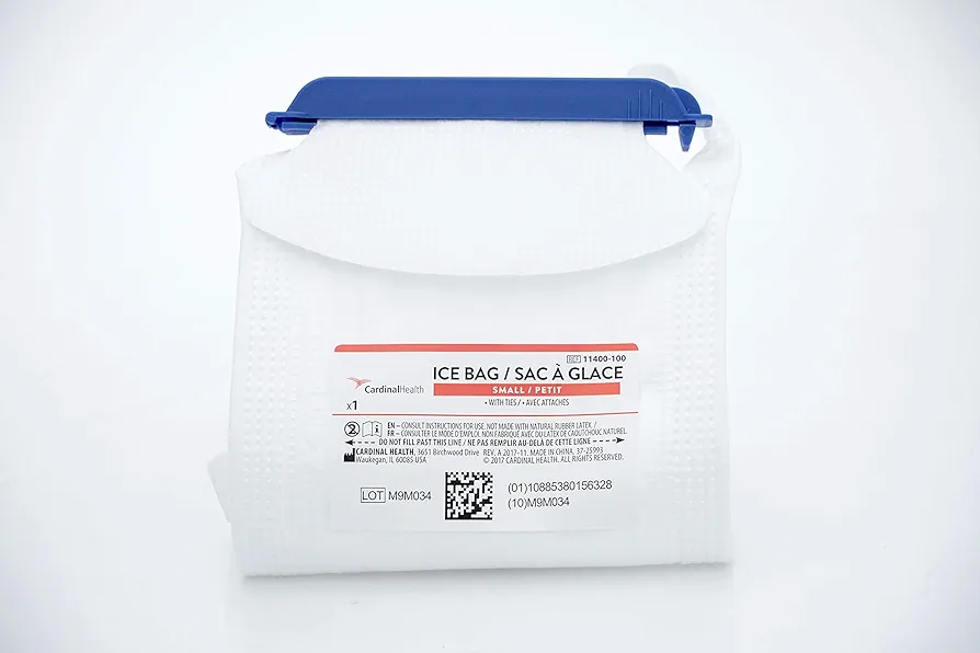 Cardinal Health Ice Bags, Leakage Protection, Refillable, Small, Latex Free, Case of 50, 11400-100