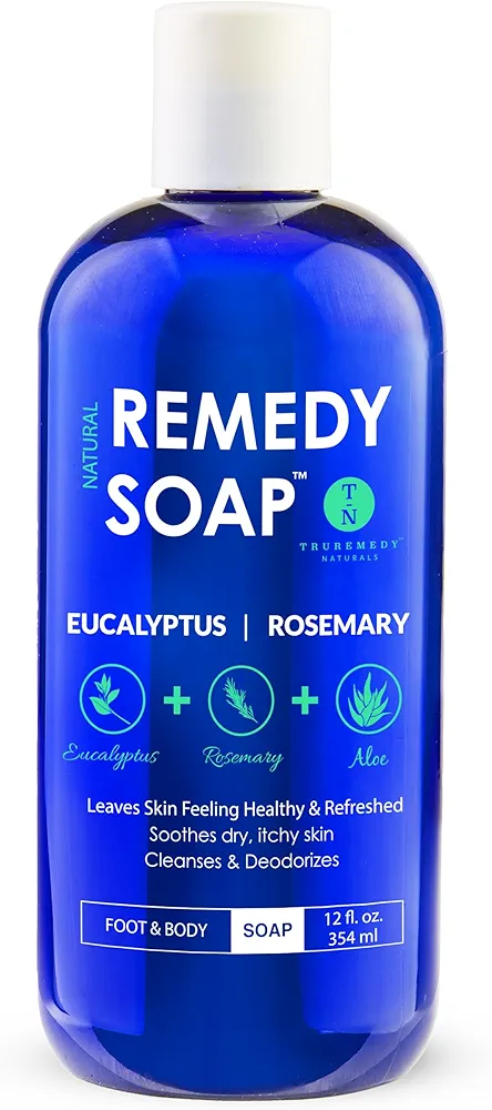 Truremedy Naturals Eucalyptus + Rosemary Body Wash - Body Wash for Therapeutic & Relaxing - Eucalyptus + Rosemary Body Wash (1 pk, 12 oz)