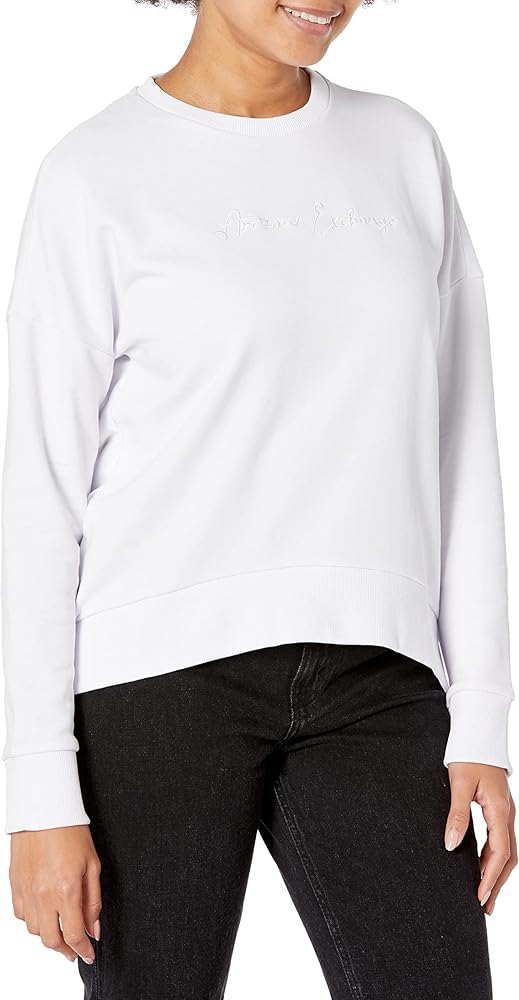 Armani Exchange Women's Embroidered Logo Sweatshirt