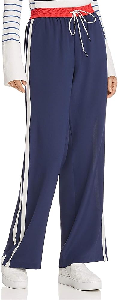 Joie Women's Perlyn Stripe Wide Leg Silk Pants