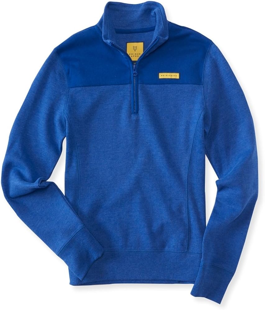 AEROPOSTALE Womens Fleece 1/4 Sweatshirt, Blue, Medium