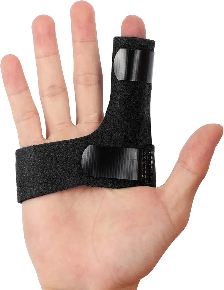 Finger Braces, Trigger Finger Splints for Straightening, Mallet Finger and Broken Finger, Finger Straighteners Provide Support and Relieve Pain