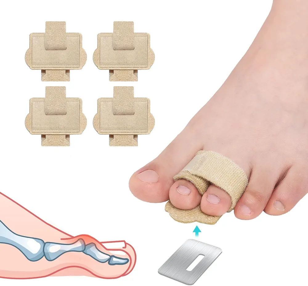 Hammer Toe Straightener Corrector Wrap for Women & Men, Hammer Toe Splint Support - 4 in package