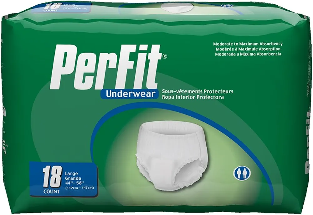 Prevail Per-Fit Extra Absorbency Incontinence Underwear, Large, 18 Count