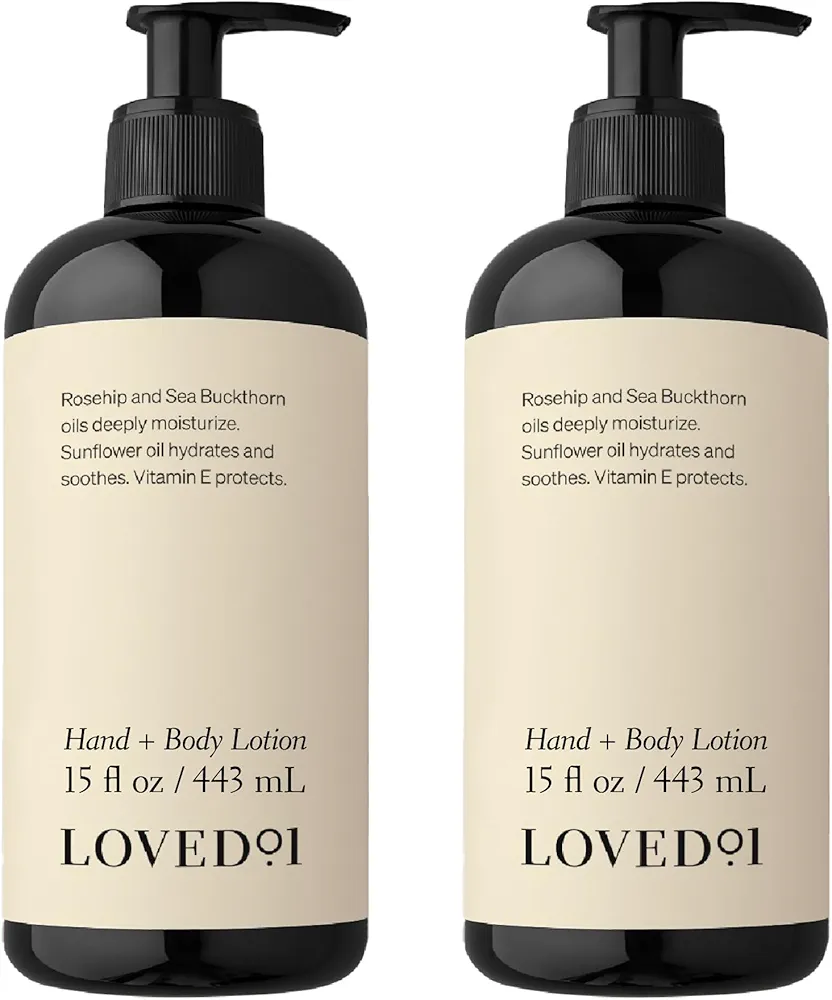 Hand & Body Lotion, John Legend Skincare, Fragrance-Free, Daily Lightweight Cream, Formulated with Shea Butter & Sunflower Oils, 2-Pack (15 oz each)