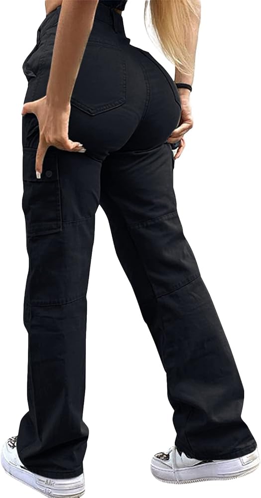 Women's Cargo Jeans Pants