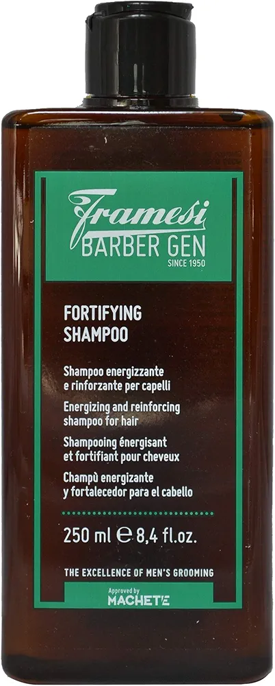 Framesi Barber Gen Fortifying Shampoo, 8.4 fl oz, Strengthening and Thickening Shampoo