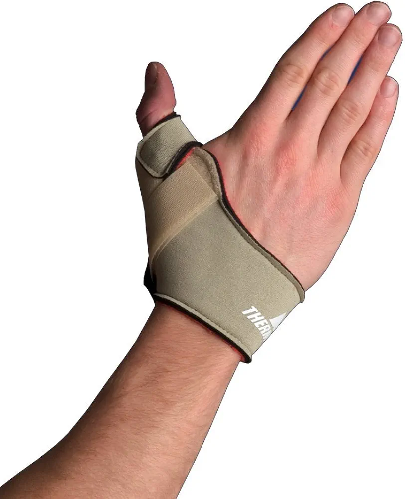 Thermoskin Flexible Thumb Splint, Right, Size Medium, Beige Easily molds to Wrist and Thumb