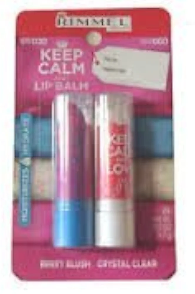 Rimmel Keep Calm and Rock Berry Blush & Keep Calm and Love Crystal Clear Lip Balm Set (2)