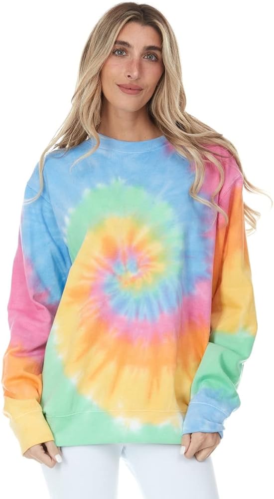 DARESAY Tie Dye Fleece Womens Sweatshirts, Pullover Sweaters - sizes up to 5XL