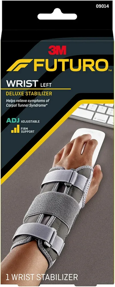 FUTURO Deluxe Wrist Stabilizer Left Hand, Adjustable