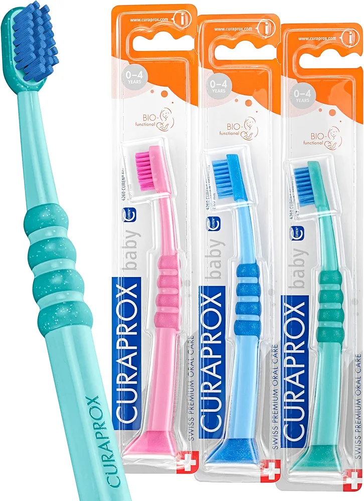 Curaprox Kids CK 4260 Baby Toothbrush (3 Pack)