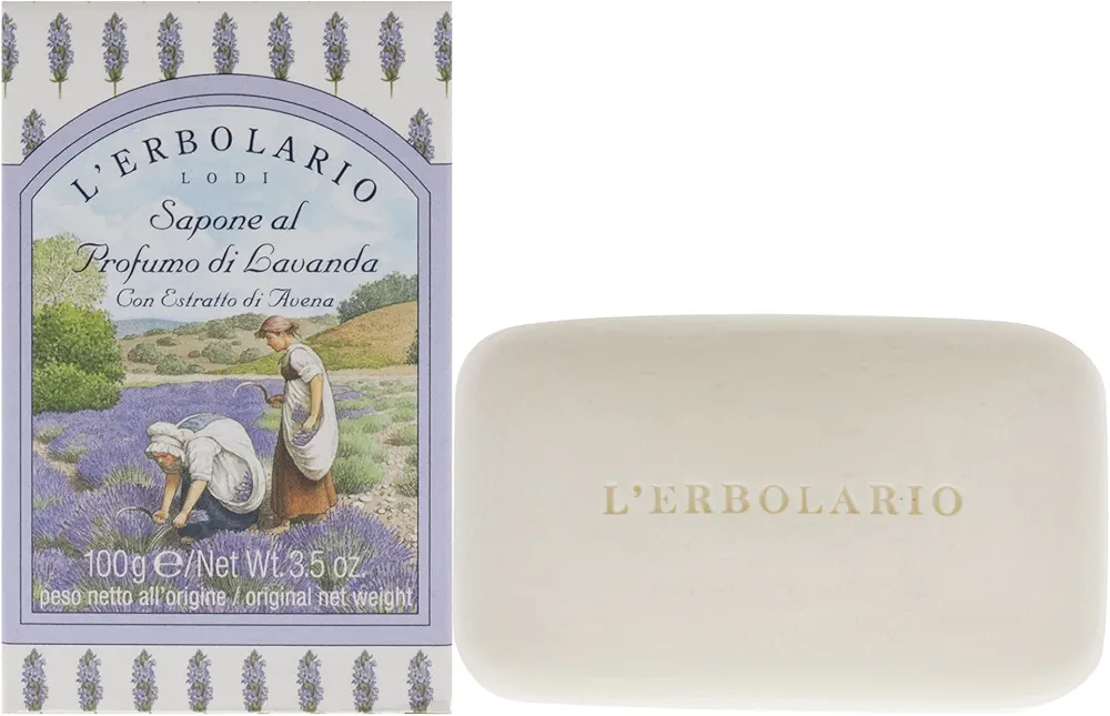 Lavender Perfumed Soap by LErbolario for Unisex - 3.5 oz Soap