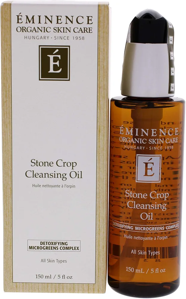 Eminence Organic Skincare Stone Crop Cleansing Oil, Multi, Unscented, 5 Fl Oz