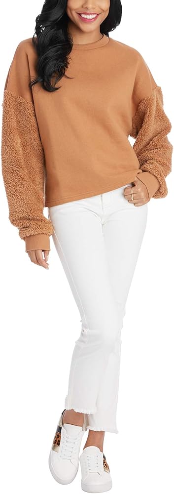 Mud Pie Women's Layla Sherpa Sweatshirt